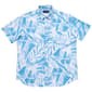 Mens Visitor Tropical Palms Short Sleeve Button Down Shirt - image 2