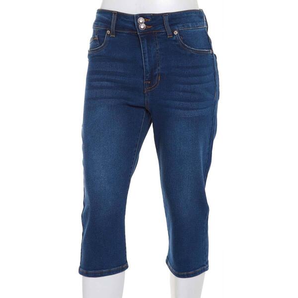 Womens Faith Jeans 17in. Double Stack Skimmers - image 