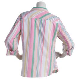 Womens Tommy Hilfiger Sport Stripe Casual Button Down