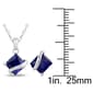 Gemstone Classics™ 3 3/4ctw. Square Created Blue Sapphire Set - image 4
