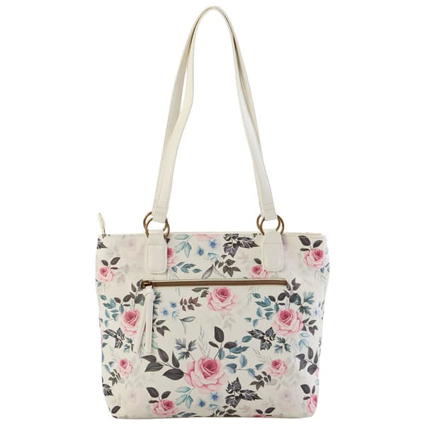 Stone Mountain Vintage Rose Washed Donna Tote - White