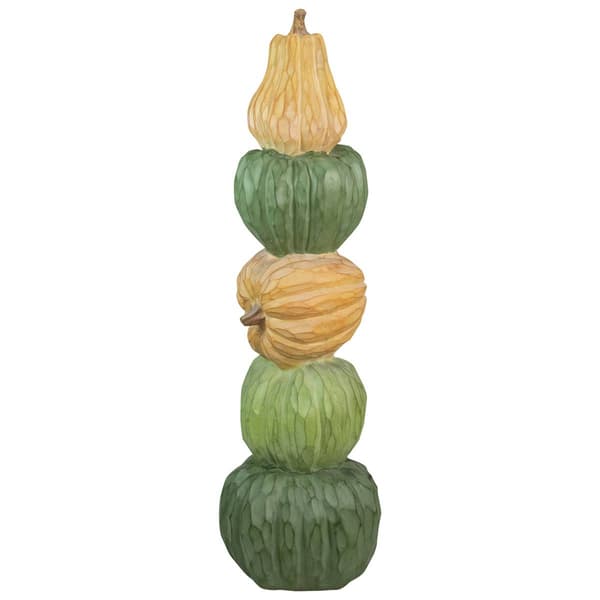 Northlight Seasonal 42.5in. Five Tiered Stacked Pumpkins Décor