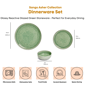 Sango Asher 12pc. Green Dinnerware Set with Reactive Glaze - image 2