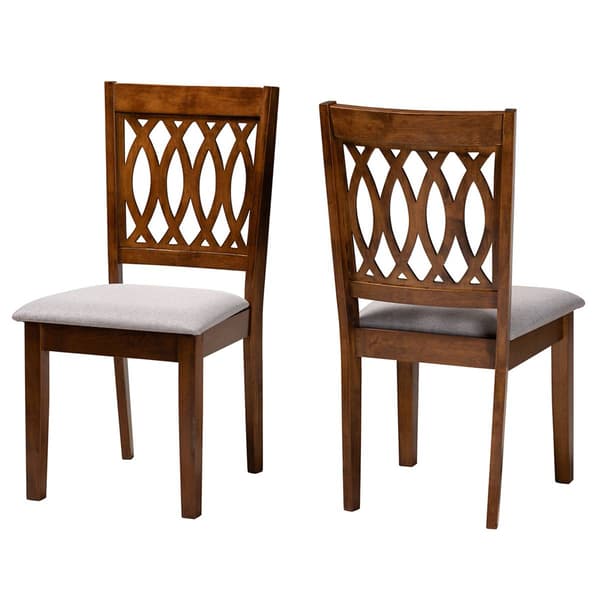 Baxton Studio Florencia Modern Wood Dining Chairs - Set of 2 - image 
