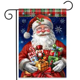 Briarwood Lane Holly Jolly Santa Garden Flag