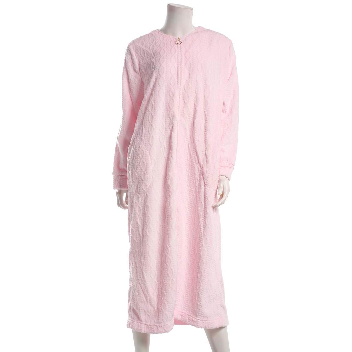 Womens Laura Ashley(R) Long Sleeve Luxe Plush Robe