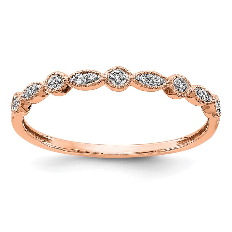 Endless Affection(tm) 14k Rose Gold Diamond Ring