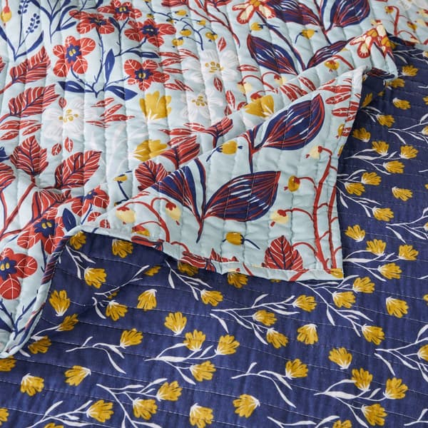 Greenland Home Fashions&#8482; Perry Mid-Century Floral Quilt Set