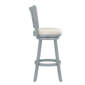 HH2 Home Fairfox Blue Wood Bar Height Swivel Stool - image 4