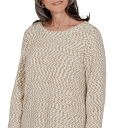Womens Alfred Dunner Sunset Ridge Space Dye Chenille Sweater
