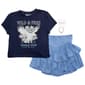 Girls (7-12) Tween Diva Wild & Free Top & Ruffle Skort Set - image 1