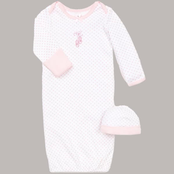 Baby Girl (NB-3M) Little Me(R) Ballerina Heart Gown with Cap - image 