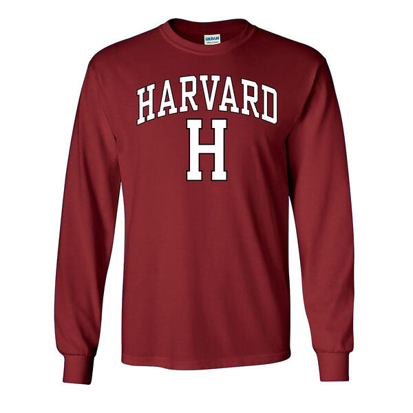 Mens Harvard Pride Mascot Long Sleeve Tee - image 