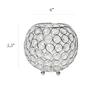 Elegant Designs&#8482; Elipse Crystal 5.5in. Circular Decorative Vase - image 5