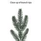 Puleo International Pre-Lit White& Green Adorned Christmas Wreath - image 6