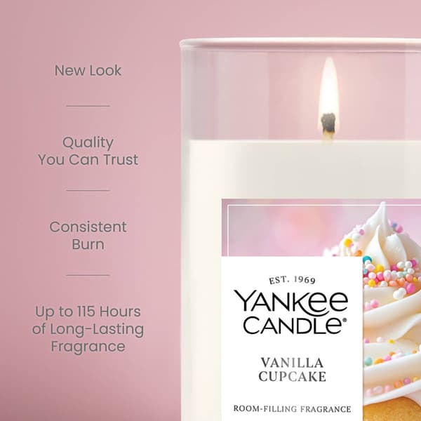 Yankee Candle® 14.25oz. Vanilla Cupcake Pillar Candle