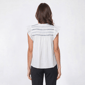 Womens OneWorld Flutter Cap Sleeve Peasant Smocking Blouse - image 2