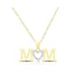 Accents by Gianni Argento Heart Mom Block Pendant Necklace - image 1