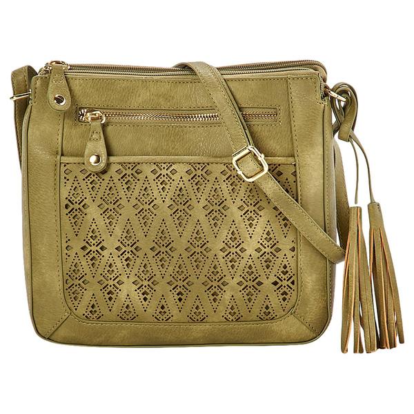 Bueno Diamond Perforated Crossbody - image 