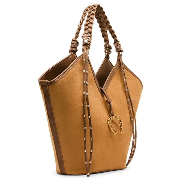 Betsey Johnson Suede Tulip Tote