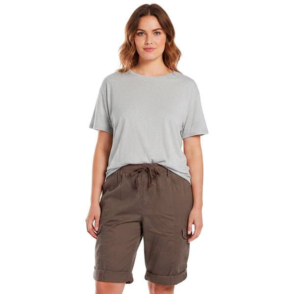 Plus Size da-sh Adrienne Five Pocket Drawstring Waistband Capris