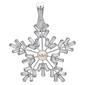 Wearable Art Silver-Tone Snowflake Enhancer Pendant - image 1