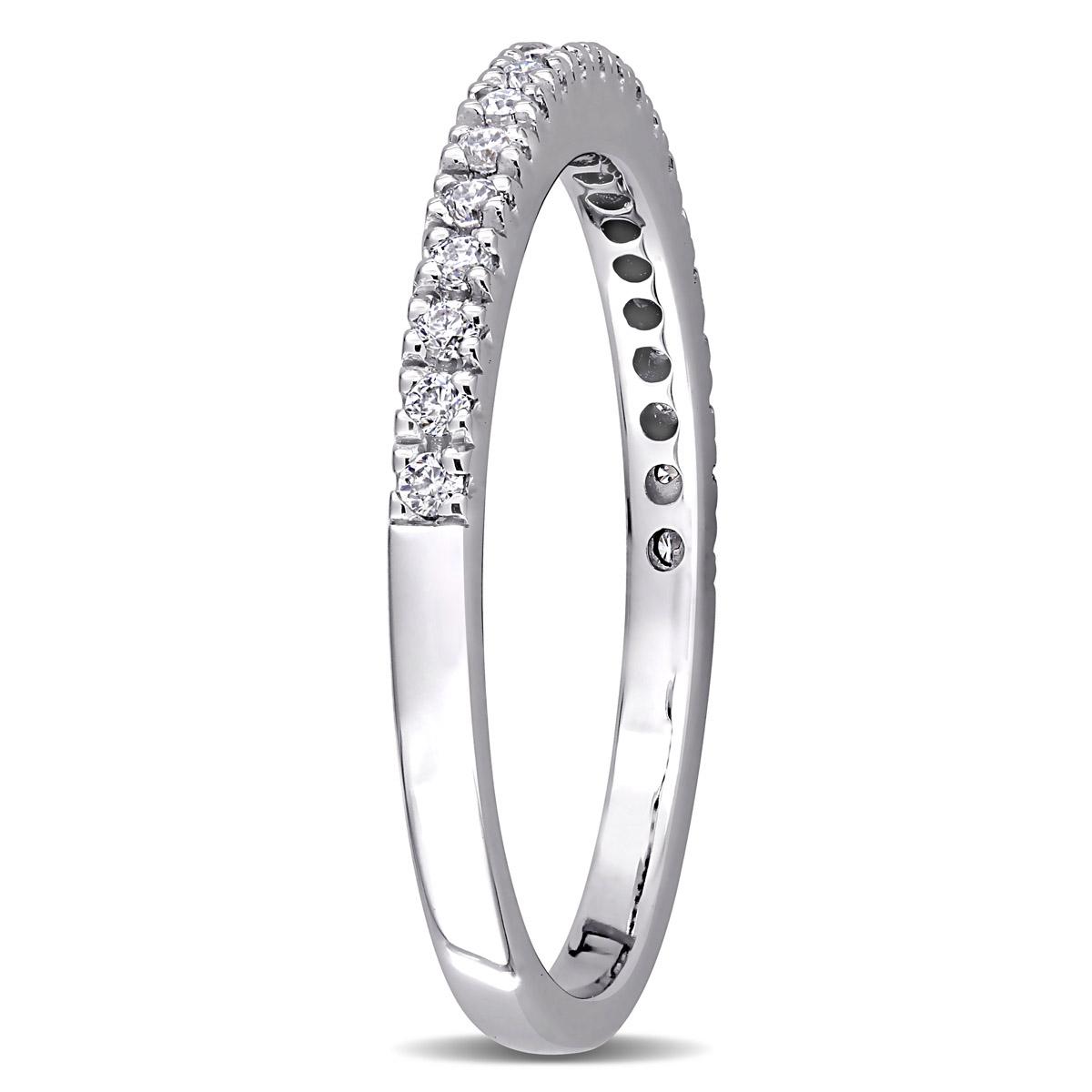 Gemstone Classics™ 10kt. White Gold 1/5ctw. Moissanite Band