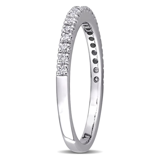 Gemstone Classics™ 10kt. White Gold 1/5ctw. Moissanite Band