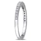 Gemstone Classics™ 10kt. White Gold 1/5ctw. Moissanite Band - image 3