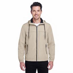 Mens London Fog Hooded Rain Jacket