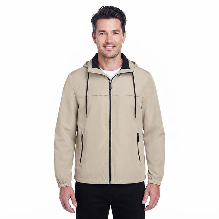Mens London Fog Hooded Rain Jacket