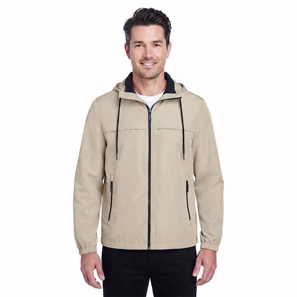 Mens London Fog Hooded Rain Jacket - image 