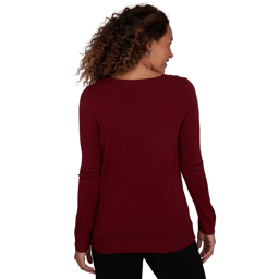 Womens Emaline Special Items Long Sleeve Subtle Stripe Sweater