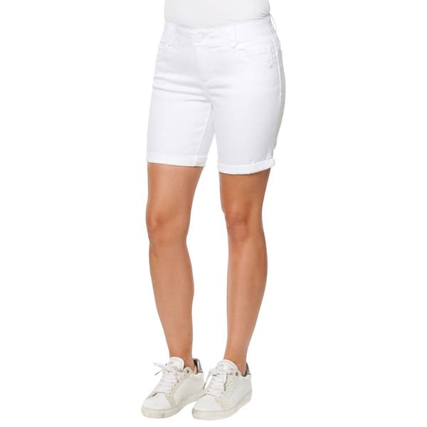 Womens Democracy Absolution&#40;R&#41; White Denim Shorts - image 