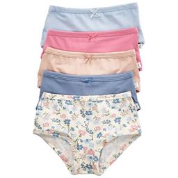 Toddler Girl Poppy & Clay Floral Be Peaceful 5pk. Underwear-Blue