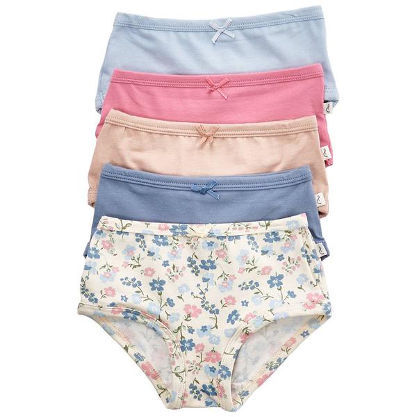 Toddler Girl Poppy & Clay Floral Be Peaceful 5pk. Underwear-Blue - image 