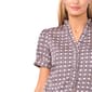 Womens Cece Short Sleeve Ruffle V Neck Diamond Blouse - image 3