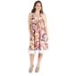 Womens 24/7 Comfort Apparel Knee Length Tie Back Halter Dress - image 1