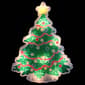 Northlight Seasonal Holographic Christmas Tree Window Décor - image 2