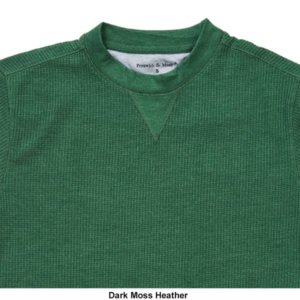 Mens Preswick & Moore Long Sleeve Thermal Crew Neck Sleep Shirt