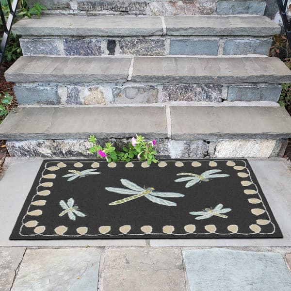 Liora Manne Front Porch Dragonfly Indoor/Outdoor Accent Rug
