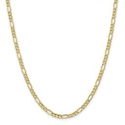 Unisex Gold Classics(tm) 10kt. 4.4mm 26in. Semi-Solid Figaro Chain
