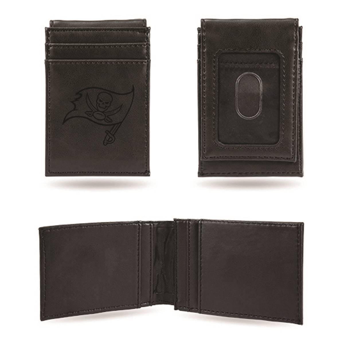 Mens NFL Tampa Bay Buccaneers Faux Leather Front Pocket...