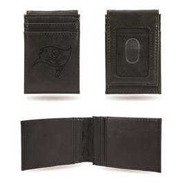 Mens NFL Tampa Bay Buccaneers Faux Leather Front Pocket Wallet