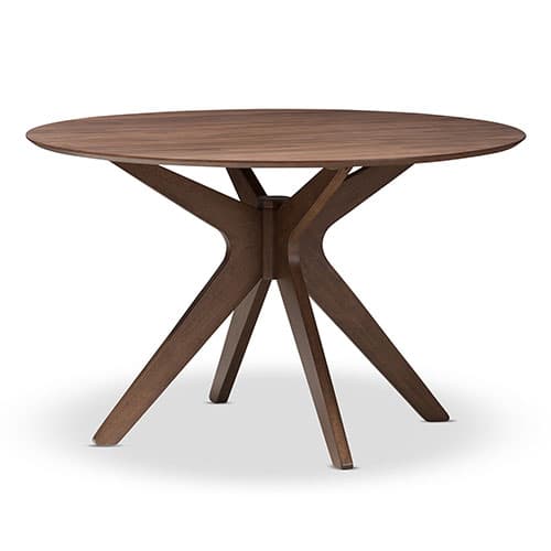 Baxton Studio Monte Mid-Century 47in. Round Dining Table