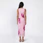 Juniors No Comment Placement Floral Mesh Side Ruch Midi Dress - image 2
