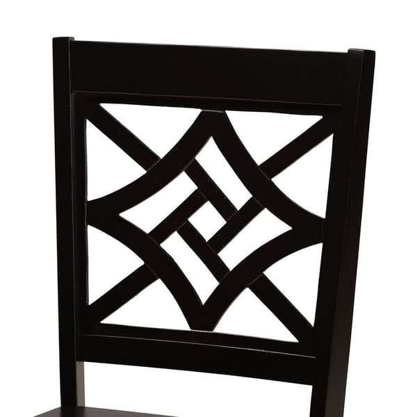 Baxton Studio Anila Dark Brown Finished Wood 5pc. Dining Set
