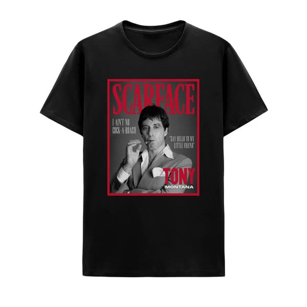 Young Mens Scarface Graphic Tee - Black - image 