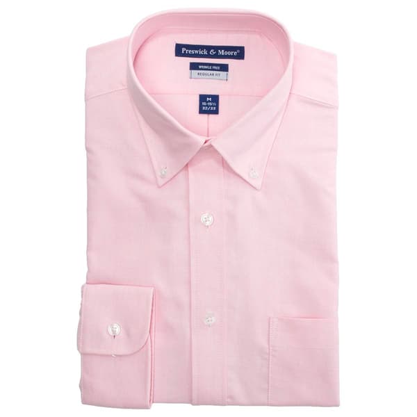 Mens Preswick & Moore(R) Regular Fit Dress Shirt - Light Pink - image 