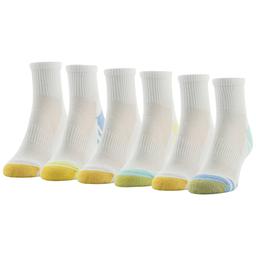 Womens Gold Toe(R) 6pr. Sport Cushion Quarter Socks